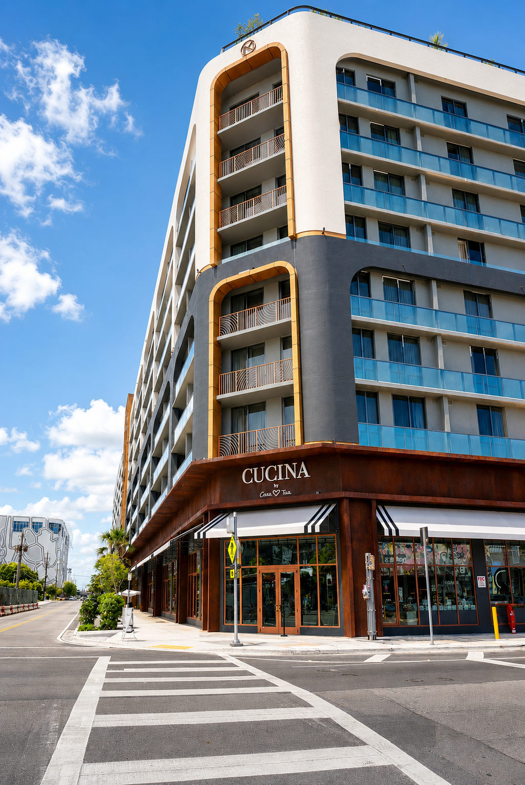 Building exterior — NoMad Residences Wynwood with Cucina restaurant